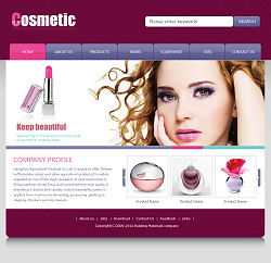 化妆品公司网站(英文)